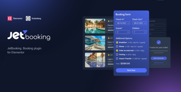 JetBooking For Elementor